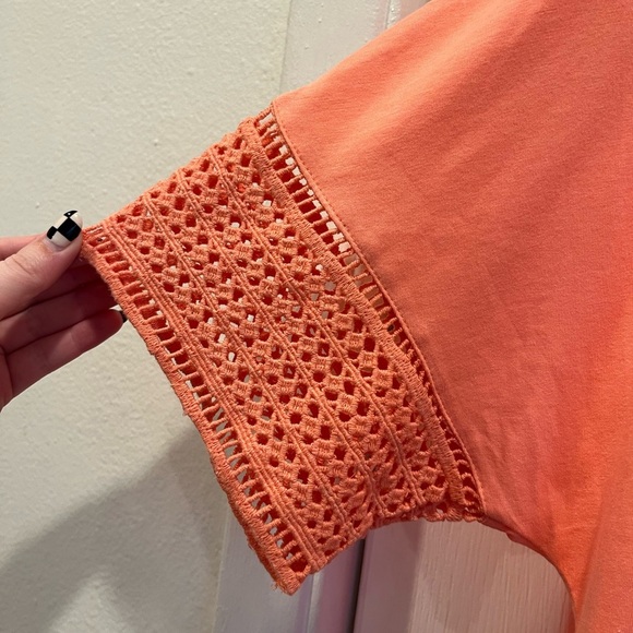 Coral Pink Short Sleeve Downeast T-shirt - Size Medium - Picture 6 of 7